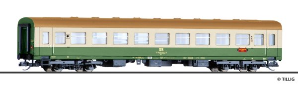 TILLIG Reisezugwagen 2. Klasse Bgr mit Buffetabteil der DR Ep.IV 95627 Spur TT