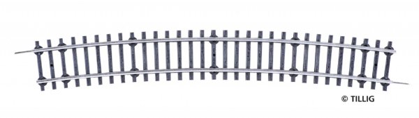 TILLIG Gebogenes Gleis R600 mm 15° 06350 Spur TT