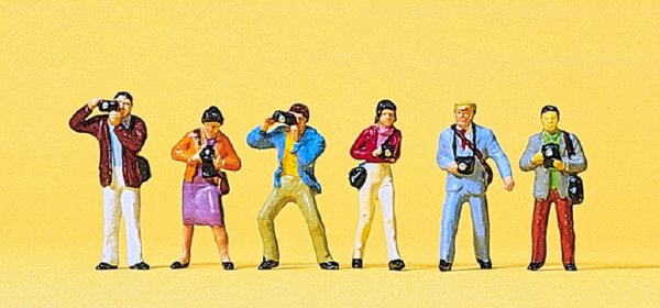 PREISER Fotografen 10089 Figuren-Set Spur H0