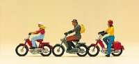 PREISER Mofafahrer 10125 Figuren-Set Spur H0