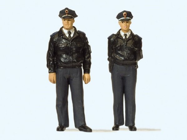PREISER Polizisten stehend in blauer Uniform BRD 44909 Figuren-Set Spur G