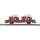 BUSCH Flachwagen Ks 3300 mit Rungen 2 ZT 300 der DR Ep.IV 31514 Spur TT