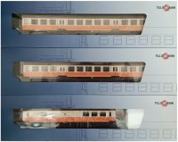 TILLIG Reisezugwagenset Museums-St&auml;dteexpress Erfurter Bahnservice GmbH Ep.VI 70061 Spur H0