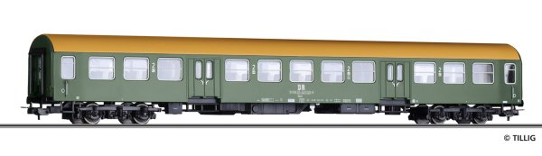 TILLIG Reisezugwagen 2. Klasse Bmh, Bauart Halberstadt der DR Ep.IV 75005 Spur H0