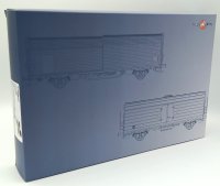 TILLIG Güterwagenset DR, bestehend aus zwei Schwerlastwagen Rmms 3960, beladen mit Gleisbau-Abraum Ep.IV 70070 Spur H0