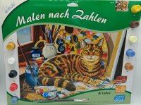 MAMMUT Malen nach Zahlen Motiv Katze 109105