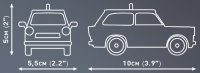 COBI Trabant 601 Universal Feuerwehr 24555 Auto-Baukasten 1:35