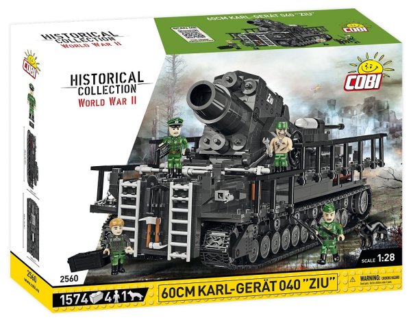 COBI Mörser Karl-Gerät 040 ZIU 2560 Militär-Baukasten 1:28