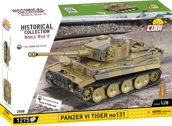 COBI Panzer VI Tiger No.131 2588 Militär-Baukasten 1:28