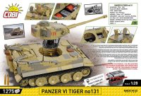 COBI Panzer VI Tiger No.131 2588 Militär-Baukasten 1:28