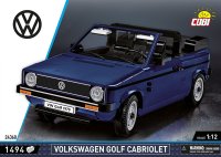 COBI Volkswagen Golf Cabriolet Blau Modell 24360 Auto-Baukasten 1:12