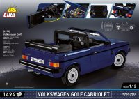 COBI Volkswagen Golf Cabriolet Blau Modell 24360 Auto-Baukasten 1:12