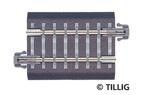 TILLIG Gerades Gleis G4 Gleisstück 41,5 mm grau Bettungsgleis 83703 Spur TT