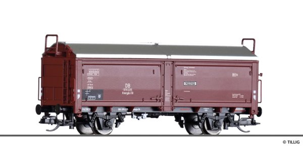 TILLIG Schiebedach-/Schiebewandwagen Kmmgks 58 der DB Ep III 17655 Spur TT
