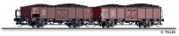 TILLIG Set offene Güterwagen Omm 55 der DB Ep III...