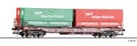 TILLIG Taschenwagen Sdkms 707 mit Wechselpritschen DB Ep...