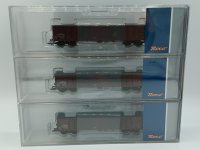 ROCO Set mit 3 offenen Güterwagen, Gattung Eas DR Ep...