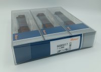 ROCO Set mit 3 offenen Güterwagen, Gattung Eas DR Ep IV 6680017 Spur TT