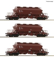 ROCO Set mit 3 Kaliwagen, Gattung Uaoos-y der DR Ep IV...