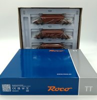 ROCO Set mit 3 Kaliwagen, Gattung Uaoos-y der DR Ep. IV 6680018 Spur TT