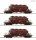 ROCO Set mit 3 Kaliwagen, Gattung Uaoos-y der DR Ep. IV 6680018 Spur TT