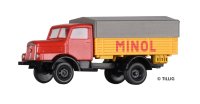 TILLIG LKW H3A Hochbordpritsche/Plane MINOL 19077...
