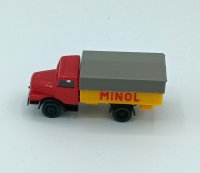 TILLIG LKW H3A Hochbordpritsche/Plane MINOL 19077...