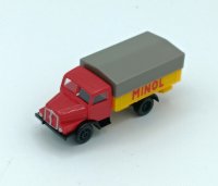 TILLIG LKW H3A Hochbordpritsche/Plane MINOL 19077 LKW-Modell 1:120