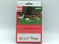 BUSCH Action Set Alpakas mit Jungtier 8870 Spur TT