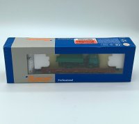 ROCO Rungenwagen beladen m. Steyr LKW Schwarz Bau DB AG 47845 Spur H0