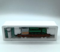 ROCO Rungenwagen beladen m. LKW Schwarz Bau Winterdienst DB AG 47846 Spur H0