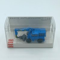BUSCH Weimar Mobilbagger T 174-2 blau 87400 Baumaschinenmodell Spur TT