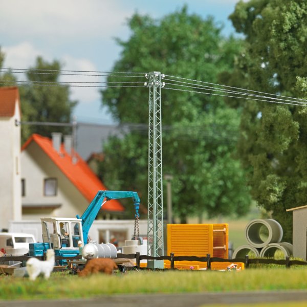 BUSCH Freileitung Gittermast 1752 Spur H0