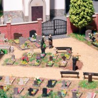 BUSCH Friedhof Bausatz 8922 Spur TT