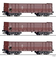 TILLIG Set mit 3 offenen Güterwagen, Gattung Oor DR...