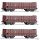 TILLIG Set mit 3 offenen Güterwagen, Gattung Oor DR Ep. III 01141 Spur TT