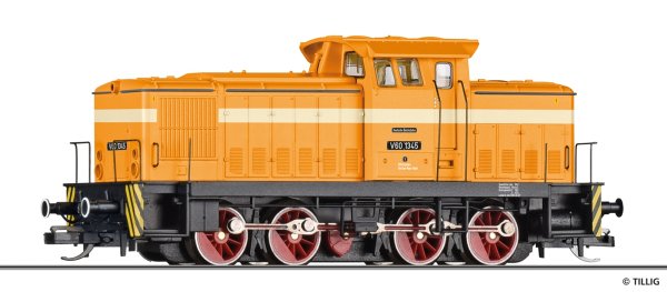 TILLIG Diesellokomotive V 60 der DR Ep. III 96334 Spur TT