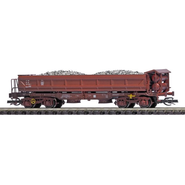 BUSCH Zweiseiten-Kippwagen Fakks 6781 mit Schotterladung DR 31425 Spur TT