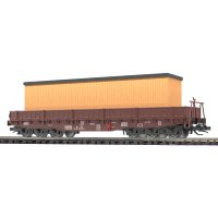 BUSCH Flachwagen Samm 4818 mit Überseekiste DR 31183...