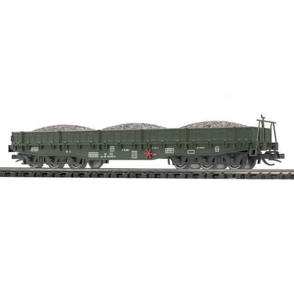 BUSCH Flachwagen Samm 4818 mit Schotterladung DR 31187 Spur TT