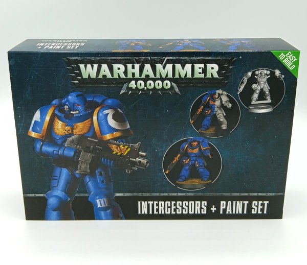 GAMES WORKSHOP Warhammer Intercessors mit Paint Set 60-11-60 Bausatz 99170101008