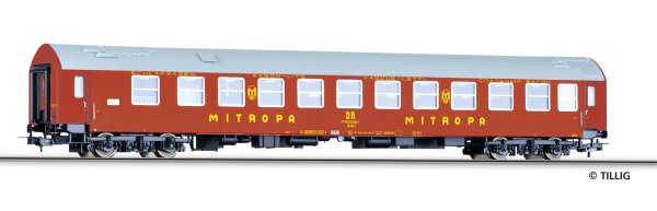 TILLIG Schlafwagen WLABm MITROPA, Typ Y, der DR 79107 AC Spur H0