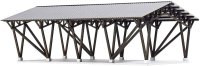 BUSCH Fahrzeug-Unterstand Bausatz 8752 Spur TT