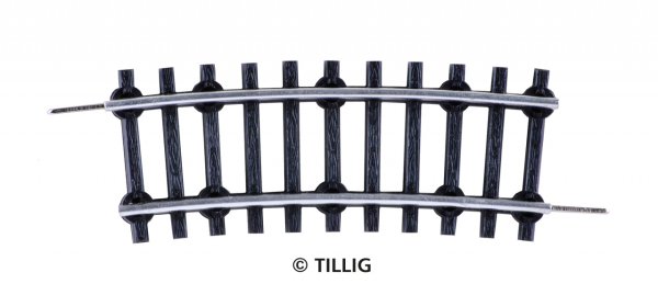 TILLIG 06230 - TT - Gebogenes Gleis R286 mm 11,25°