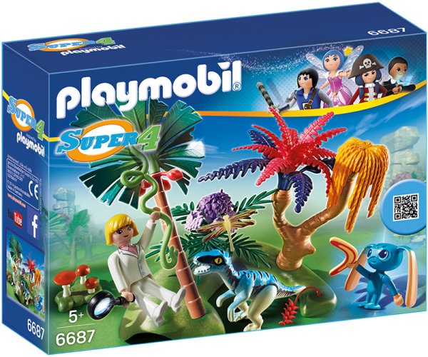 PLAYMOBIL 6687 - Lost Island mit Alien und Raptor
