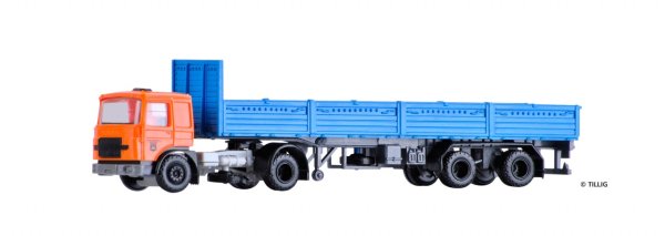 TILLIG 08714 RABA mit Pritschenauflieger LKW-Modell 1:120