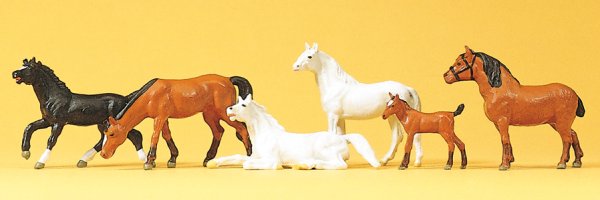 PREISER 10150 Pferde Tierfiguren Spur H0