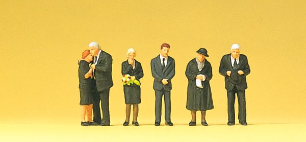 PREISER Trauernde 10521 Figuren-Set Spur H0