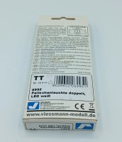 VIESSMANN Peitschenleuchte doppelt 2 LEDs weiß 6995 Spur TT