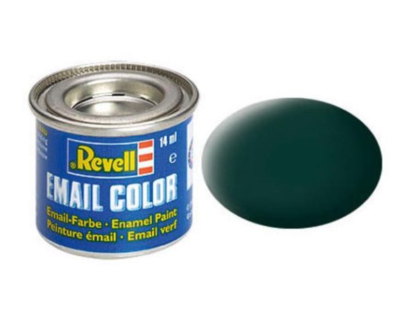 REVELL 32140 - Email Color 14 ml: schwarzgrün matt